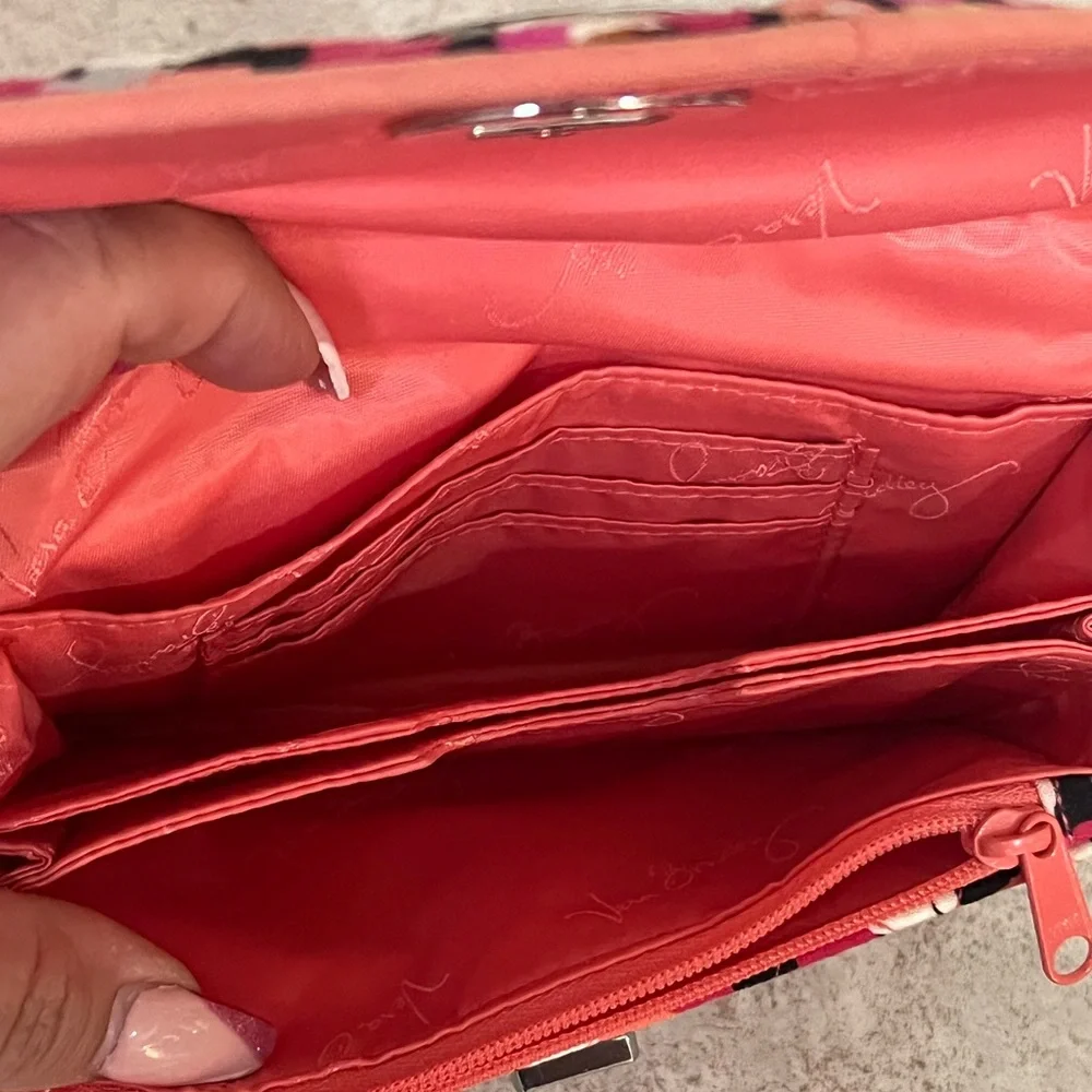 Vera Bradley polka dot small wallet